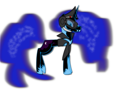 Size: 2048x1536 | Tagged: artist needed, safe, nightmare moon, pony, vampire, g4, 1000 hours in ms paint, armor, aviator goggles, bomber crew, ethereal mane, fangs, female, niko nachtzehrer, service cap, simple background, solo, transparent background