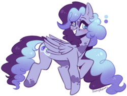 Size: 1024x776 | Tagged: safe, artist:jadeyhooves, oc, oc only, oc:blueberry, pegasus, pony, female, mare, simple background, solo, transparent background