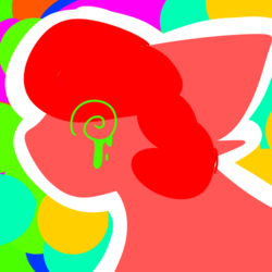 Size: 500x500 | Tagged: safe, artist:php115, pony, comic:flightcamp, balloon (inanimate insanity), bright, color porn, eyestrain warning, inanimate insanity, medibang paint, needs more saturation, ponified, solo, vent art