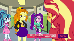 Size: 1280x720 | Tagged: safe, alternate version, artist:foreverbunkey123, adagio dazzle, aria blaze, sonata dusk, sunset shimmer, equestria girls, g4, my little pony equestria girls: rainbow rocks, fake, fake screencap, faker than a three dollar bill, hilarious in hindsight, the dazzlings