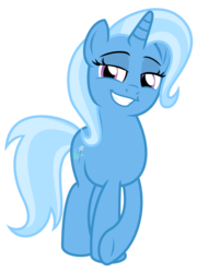 Size: 6695x9285 | Tagged: safe, artist:kuren247, trixie, pony, unicorn, g4, absurd resolution, crossed hooves, cute, diatrixes, female, grin, lidded eyes, mare, shit eating grin, simple background, smiling, smug, solo, transparent background