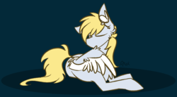 Size: 778x429 | Tagged: safe, artist:omegapex, oc, oc only, oc:cutting chipset, pegasus, pony, ear fluff, lying down, male, preening, solo