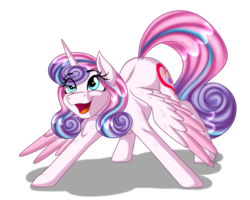 Size: 2500x2000 | Tagged: safe, artist:jack-pie, princess flurry heart, alicorn, pony, g4, cute, digital art, female, flurrybetes, high res, mare, older, older flurry heart, open mouth, simple background, solo, transparent background