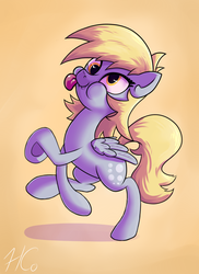 Size: 800x1100 | Tagged: safe, artist:hc0, derpy hooves, pony, g4, derp, female, silly, silly pony, solo, tongue out