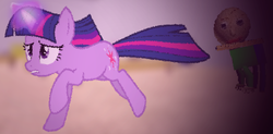 Size: 680x335 | Tagged: safe, edit, twilight sparkle, pony, g4, baldi's basics in education and learning, nightmare fuel, not salmon, ponified, wat