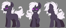 Size: 5238x2250 | Tagged: safe, artist:taaffeiite, oc, oc only, oc:cyberia starlight, earth pony, pony, female, mare, reference sheet, sharp teeth, solo, teeth