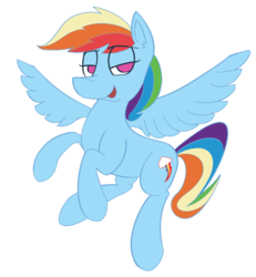 Size: 3040x3296 | Tagged: safe, artist:niteax, rainbow dash, pony, g4, female, flying, high res, manechat challenge, simple background, smug, solo, transparent background