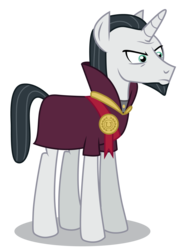 Size: 3832x5200 | Tagged: safe, artist:dragonchaser123, chancellor neighsay, pony, unicorn, g4, school daze, absurd resolution, clothes, facial hair, goatee, male, simple background, solo, stallion, transparent background, vector