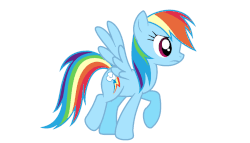 Size: 1458x834 | Tagged: safe, artist:pupster0071, rainbow dash, pegasus, pony, g4, animated, female, i can't believe it's mspaint, legitimately amazing mspaint, mare, ms paint, simple background, solo, trotting, white background