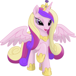 Size: 5606x5636 | Tagged: safe, artist:kopcap94, princess cadance, pony, g4, my little pony: the movie, absurd resolution, bedroom eyes, female, movie accurate, simple background, solo, spread wings, transparent background, vector, wings