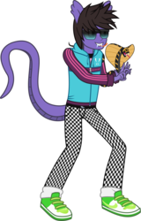 Size: 1395x2175 | Tagged: safe, artist:lightningbolt, derpibooru exclusive, oc, cobra, human, king cobra, snake, equestria girls, g4, .svg available, belt, buckle, clothes, cobra starship, equestria girls-ified, fangs, forked tongue, gabe saporta, glasses, hair over one eye, hoodie, humanized, male, open mouth, pants, ponied up, pony ears, ring, shirt, shoes, show accurate, simple background, smiling, smirk, snake tail, sneakers, solo, sunglasses, svg, tailed humanization, transparent background, undershirt, vector