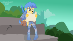Size: 3999x2249 | Tagged: safe, artist:metalhead97, oc, oc only, oc:starry steps, equestria girls, g4, adventure, equestria girls-ified, female, forest, high res, mayan, ruins, show accurate, solo