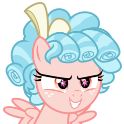 Size: 3500x3500 | Tagged: safe, artist:masem, cozy glow, g4, marks for effort, season 8, .ai available, cozy glow's true goal, cutie mark eyes, element of magic, female, filly, foal, foreshadowing, high res, simple background, transparent background, vector, wingding eyes
