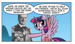 Size: 714x418 | Tagged: safe, twilight sparkle, alicorn, pony, g4, hungary, meme, miklós horthy, twilight justifies evil meme, twilight sparkle (alicorn), world war ii