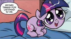Size: 682x380 | Tagged: safe, artist:brenda hickey, idw, twilight sparkle, pony, g4, spoiler:comic40, cute, female, filly, filly twilight sparkle, twiabetes, weapons-grade cute, younger