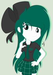 Size: 1252x1792 | Tagged: safe, artist:midori-kiwa-art, oc, oc:conalep, equestria girls, g4, clothes, uniform