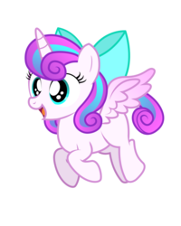 Size: 1024x1281 | Tagged: safe, artist:aleximusprime, princess flurry heart, alicorn, pony, g4, bow, cute, female, filly, flurrybetes, hair bow, older, older flurry heart, simple background, solo, transparent background, vector