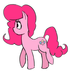 Size: 415x415 | Tagged: safe, artist:husdur, pinkie pie, earth pony, pony, g4, animated, female, frame by frame, simple background, solo, walking, white background