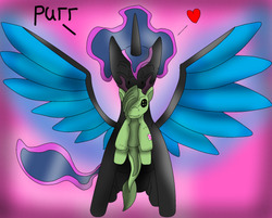 Size: 540x434 | Tagged: safe, artist:askthemoonfamily, oc, oc only, oc:moonlight, alicorn, pony, alicorn oc, colored wings, cute, heart, mouth hold, plushie, scruff, solo