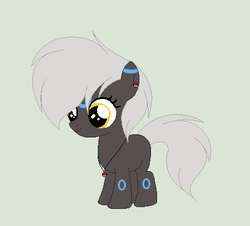 Size: 409x370 | Tagged: safe, artist:roseloverofpastels, pony, umbreon, female, filly, pokémon, ponified, simple background, solo