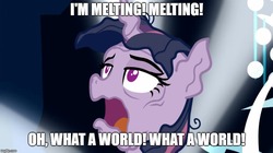 Size: 888x499 | Tagged: safe, edit, edited screencap, screencap, mean twilight sparkle, alicorn, pony, g4, the mean 6, caption, clone, dialogue, dying, female, i'm melting, image macro, imminent death, melting, meme, solo, text, the wizard of oz, wicked witch of the west, you know for kids, you ruined everything