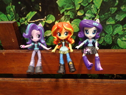 Size: 4608x3456 | Tagged: safe, rarity, starlight glimmer, sunset shimmer, equestria girls, g4, doll, equestria girls minis, female, irl, photo, singapore, toy