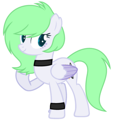 Size: 1460x1540 | Tagged: safe, artist:bloodlover2222, oc, oc only, oc:harmonic note, pegasus, pony, choker, female, mare, simple background, solo, transparent background