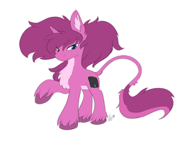 Size: 2220x1776 | Tagged: safe, oc, oc only, oc:aurorafang, classical unicorn, pony, unicorn, cloven hooves, cutie mark, drawing tablet, ear fluff, fluffy mane, horn, leonine tail, male, simple background, stallion, unshorn fetlocks