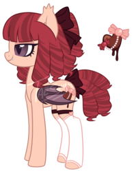 Size: 1024x1306 | Tagged: safe, artist:hawthornss, oc, oc only, oc:cocoa melt, bat pony, pony, bat pony oc, bedroom eyes, clothes, cute, female, simple background, socks, solo, transparent background