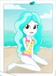 Size: 355x484 | Tagged: safe, artist:charliexe-edits, edit, paisley, equestria girls, g4, my little pony equestria girls: better together, barefoot, clothes, feet, female, show accurate, swimsuit