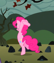 Size: 404x470 | Tagged: safe, artist:relatablepicturesofpinkiepie, pinkie pie, pony, g4, arm behind head, ballerina, bipedal, dancing, female, mare, pretty, rear view, solo, standing, vector