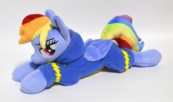 Size: 2284x1348 | Tagged: safe, artist:gingerale2016, rainbow dash, pony, g4, irl, photo, plushie, solo