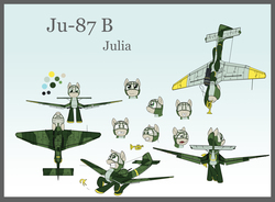 Size: 8860x6535 | Tagged: safe, artist:zackjiang, oc, oc:julia, original species, plane pony, pony, absurd resolution, ju-87, plane, underhoof