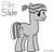 Size: 1783x1708 | Tagged: safe, artist:tawan075, oc, oc:film slide, oc:other, earth pony, pony, base used, cutie mark, film, grayscale, male, monochrome, ms paint