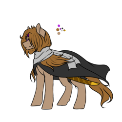 Size: 1024x1024 | Tagged: safe, artist:kimyowolf, oc, oc only, oc:james, earth pony, pony, cloak, clothes, male, scarf, simple background, solo, stallion, transparent background