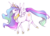 Size: 3567x2568 | Tagged: safe, artist:fernybee, princess celestia, alicorn, pony, g4, female, high res, jewelry, mare, necklace, regalia, solo