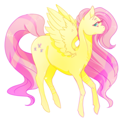 Size: 2311x2291 | Tagged: safe, artist:fernybee, fluttershy, pegasus, pony, g4, female, high res, mare, simple background, solo, white background