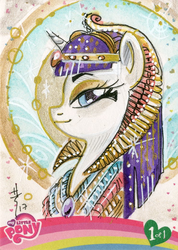 Size: 742x1042 | Tagged: safe, artist:sararichard, rarity, pony, g4, egyptian, traditional art