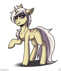 Size: 1500x1730 | Tagged: safe, artist:serodart, oc, oc only, pony, unicorn, raised hoof, solo, standing