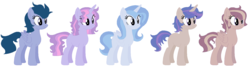 Size: 1630x434 | Tagged: safe, artist:joystick12, oc, oc only, alicorn, pony, unicorn, adoptable, alicorn oc, base used, female, magical lesbian spawn, mare, offspring, parent:comet tail, parent:lightning dust, parent:soarin', parent:starlight glimmer, parent:trixie, parent:twilight sparkle, parents:cometlight, parents:soarlight, parents:twidust, parents:twistarlight, parents:twixie, simple background, white background