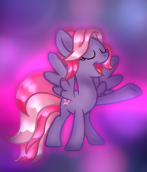 Size: 479x561 | Tagged: safe, artist:doraeartdreams-aspy, starsong, pegasus, pony, g3, g4, base used, cute, g3 to g4, generation leap, happy, starsawwwng