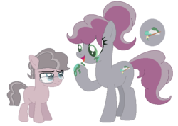 Size: 611x436 | Tagged: safe, artist:joystick12, oc, oc only, oc:morganite, oc:painted stone, base used, blank flank, brother and sister, colt, duo, female, glasses, male, mare, offspring, parent:maud pie, parent:mud briar, parents:maudbriar, simple background, transparent background