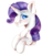 Size: 1042x1078 | Tagged: safe, artist:floofyhoof, rarity, pony, unicorn, g4, digital art, eyeshadow, female, looking sideways, makeup, mare, mascara, signature, simple background, solo, transparent background, watermark