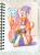 Size: 2654x3540 | Tagged: safe, artist:shoeunit, oc, oc only, oc:shoelace, earth pony, pony, semi-anthro, asuka, belly button, clothes, colored pencil drawing, cosplay, costume, female, high res, mare, mask, solo, sports, traditional art, wrestling, wwe