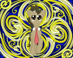 Size: 1000x800 | Tagged: safe, artist:sixes&sevens, derpibooru exclusive, doctor whooves, time turner, earth pony, pony, g4, abstract background, doctor who, male, necktie, solo, sonic screwdriver, the doctor