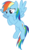 Size: 6400x11043 | Tagged: safe, artist:parclytaxel, rainbow dash, pegasus, pony, g4, tanks for the memories, .svg available, absurd resolution, cute, dashabetes, female, flying, hoof over mouth, mare, scrunchy face, simple background, solo, transparent background, vector