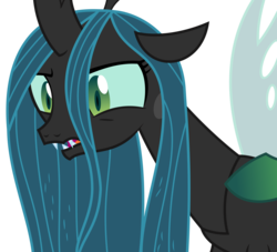 Size: 2478x2250 | Tagged: safe, artist:sketchmcreations, queen chrysalis, changeling, changeling queen, g4, the mean 6, annoyed, high res, open mouth, simple background, solo, transparent background, vector