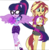 Size: 1138x1156 | Tagged: dead source, safe, artist:php77, editor:php77, sci-twi, sunset shimmer, twilight sparkle, equestria girls, g4, my little pony equestria girls: legend of everfree, geode of empathy, geode of telekinesis, simple background, transparent background