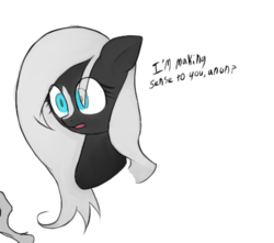 Size: 708x625 | Tagged: safe, artist:otherdrawfag, oc, oc:vril pony, earth pony, pony, /mlpol/, bust, dialogue, face, female, long hair, portrait, text, vril society