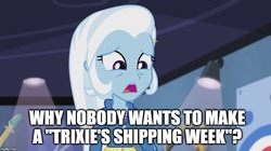 Size: 888x499 | Tagged: safe, edit, edited screencap, screencap, trixie, equestria girls, g4, guitar centered, my little pony equestria girls: rainbow rocks, grammar error, implied shipping